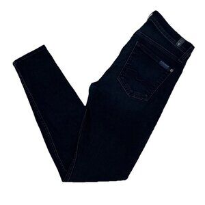 7 FOR ALL MANKIND Women's Gwenevere Mid-Rise Skinny Ankle Jeans - Size 27